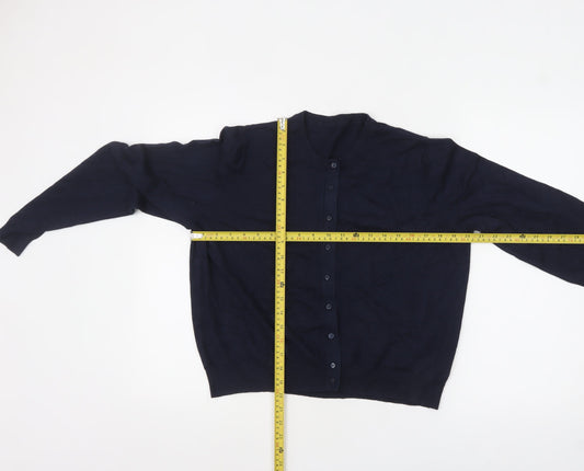 Marks and Spencer Women's Navy Blue Cardigan Size 20