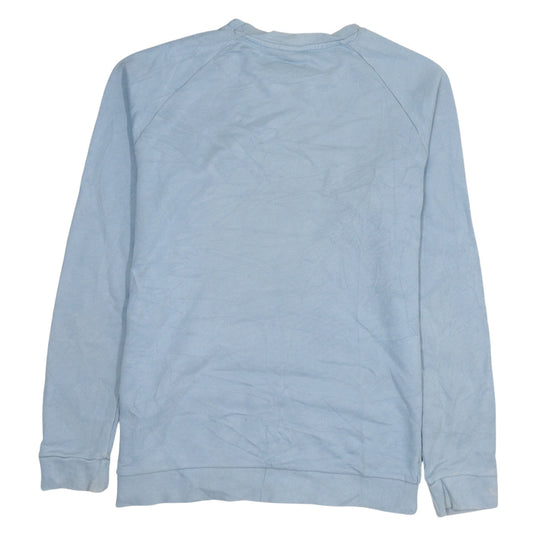 Mens UK Size M adidas Blue Pullover Sweatshirt