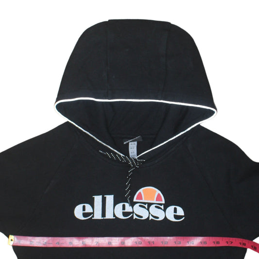Womens UK Size 12 ellesse Black Pullover Hoodie