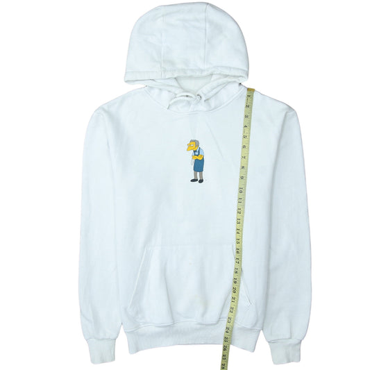 Mens UK Size XS The Simpsons White Pullover Hoodie