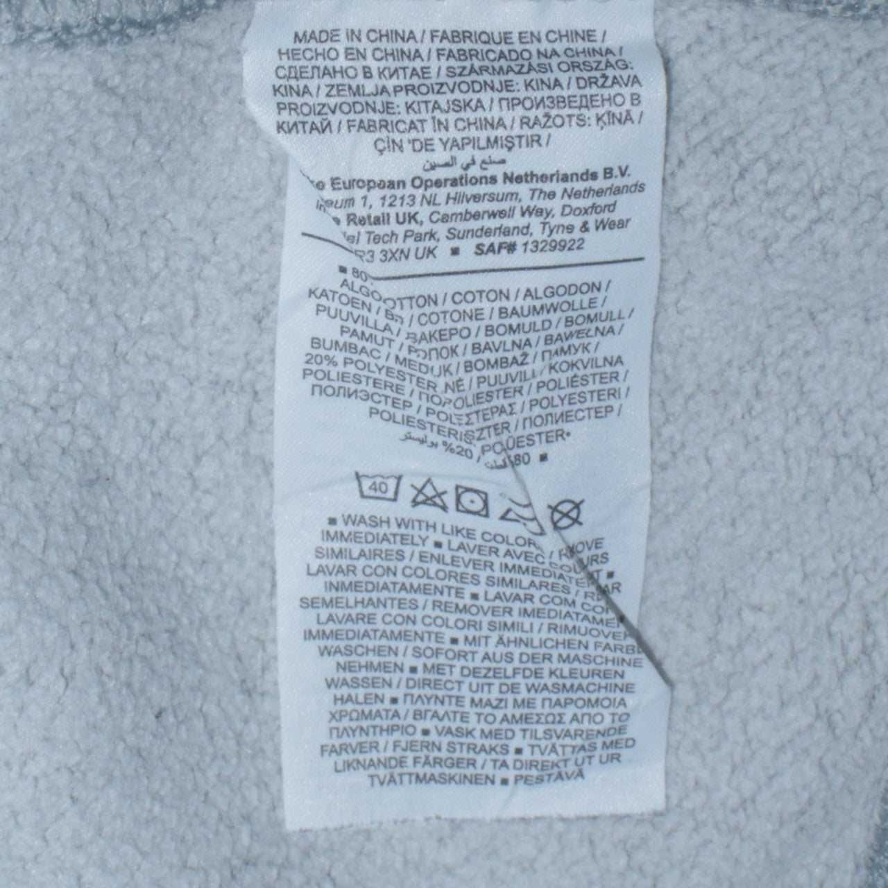 Mens UK Size M Nike Grey Pullover Sweatshirt