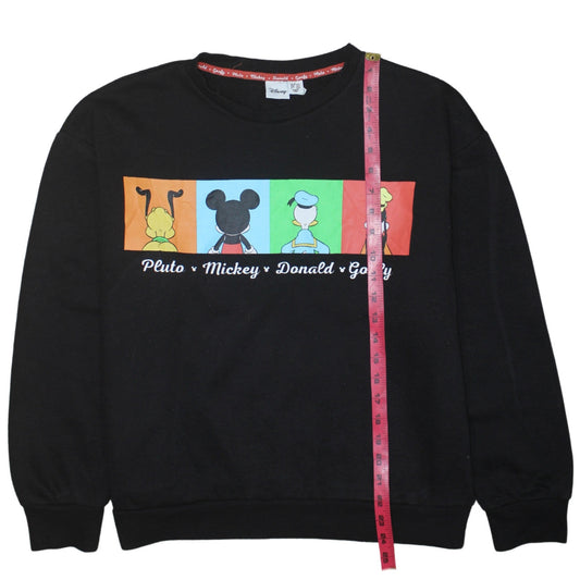 Womens UK Size L Disney Black Pullover Sweatshirt