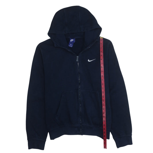 Mens UK Size L Nike Blue Full Zip Hoodie