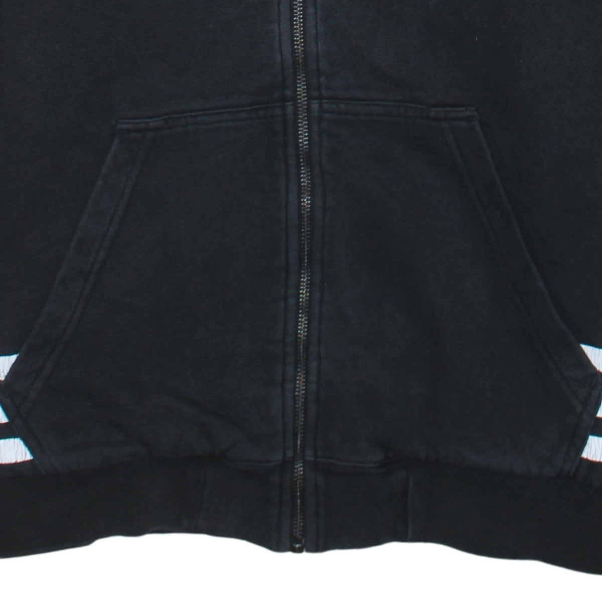 Additional view of Adidas Originals men’s black full zip hoodie, size M, hooded fleece lined