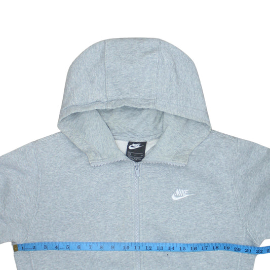 Mens UK Size S Nike Grey Full Zip Hoodie