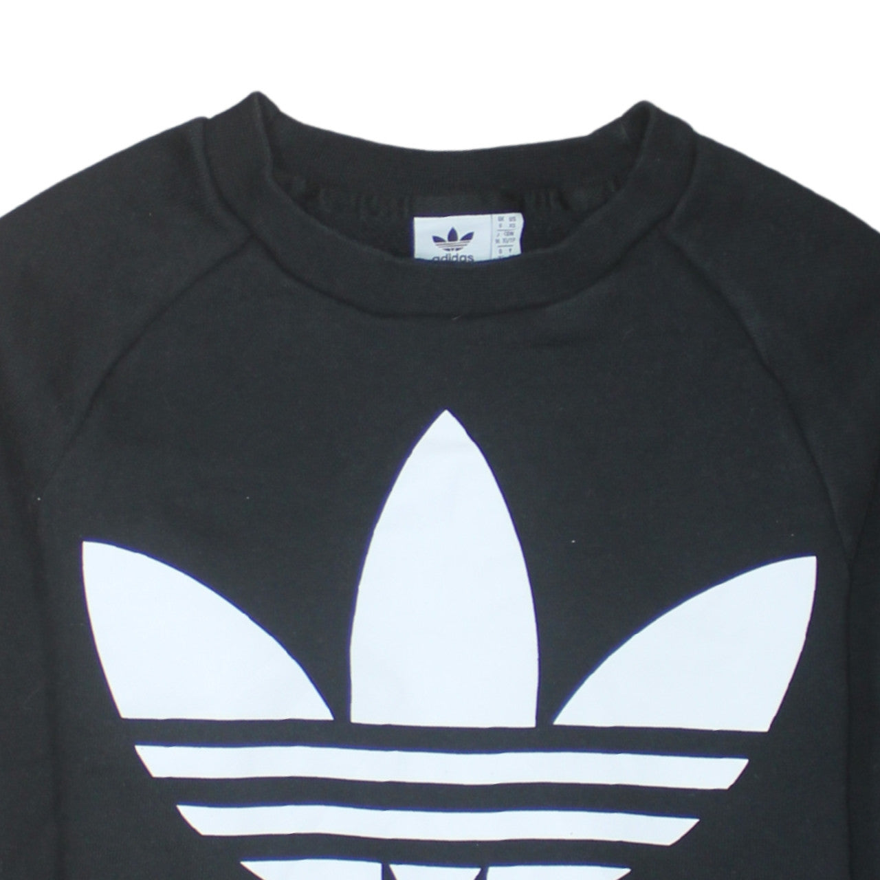 Womens UK Size XS adidas Black Pullover Sweatshirt