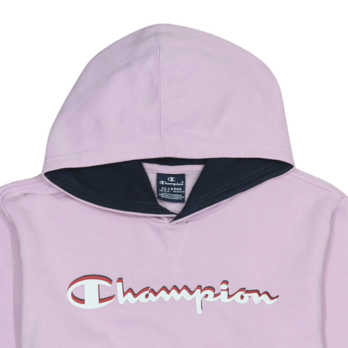 Additional view of Champion girls’ pink pullover hoodie 15-16 years cotton blend logo sweatshirt