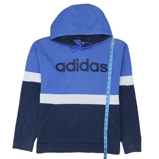 Mens UK Size S adidas Blue Pullover Hoodie
