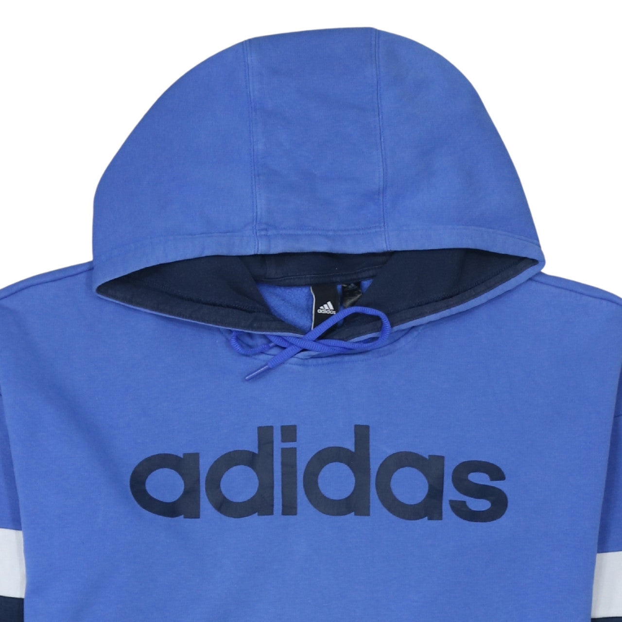 Mens UK Size S adidas Blue Pullover Hoodie