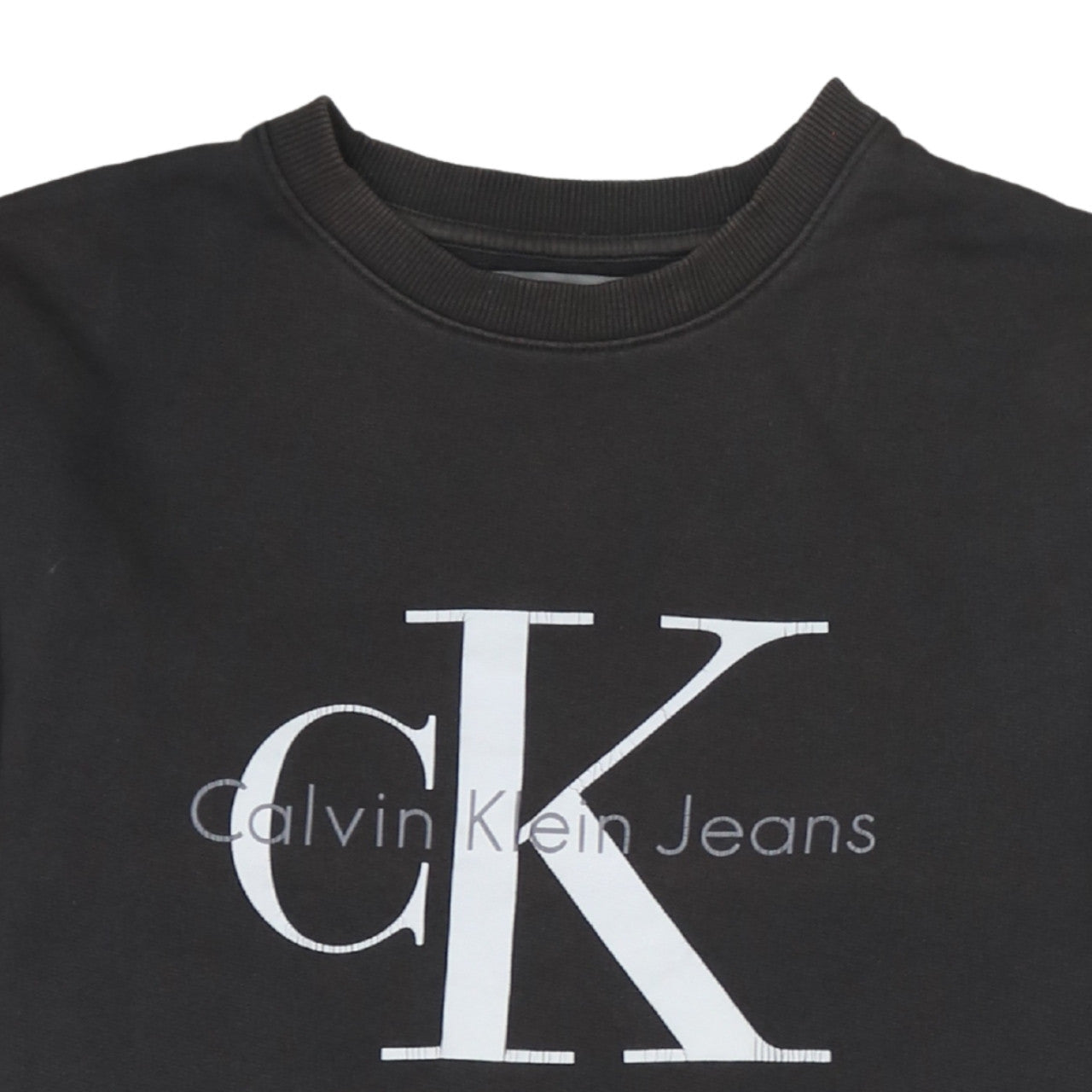 Mens UK Size XS Calvin Klein Jeans Black Pullover Sweatshirt
