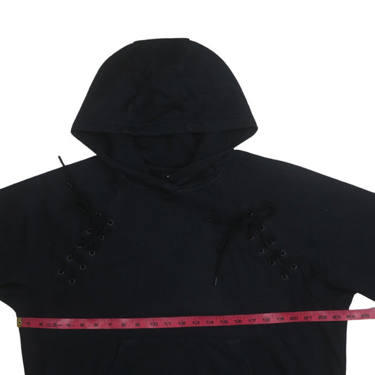 Womens UK Size M Nike Black Pullover Hoodie