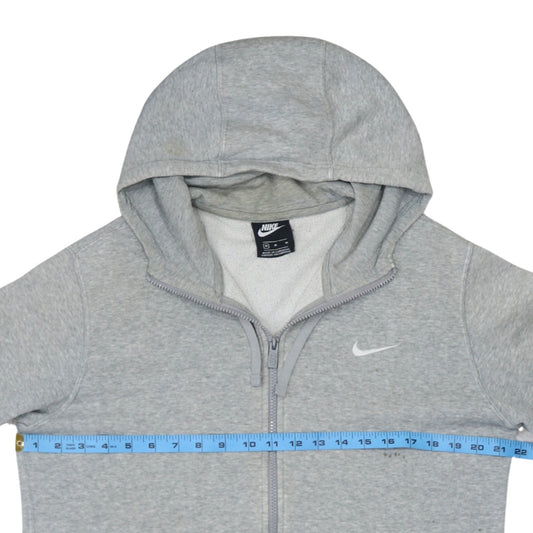 Mens UK Size M Nike Grey Full Zip Hoodie