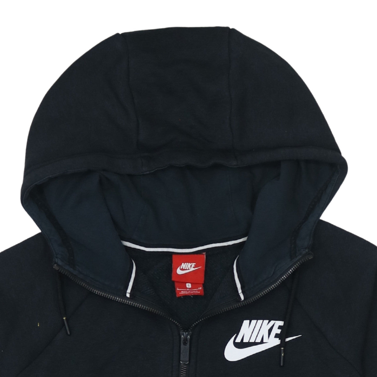 Mens UK Size S Nike Black Full Zip Hoodie