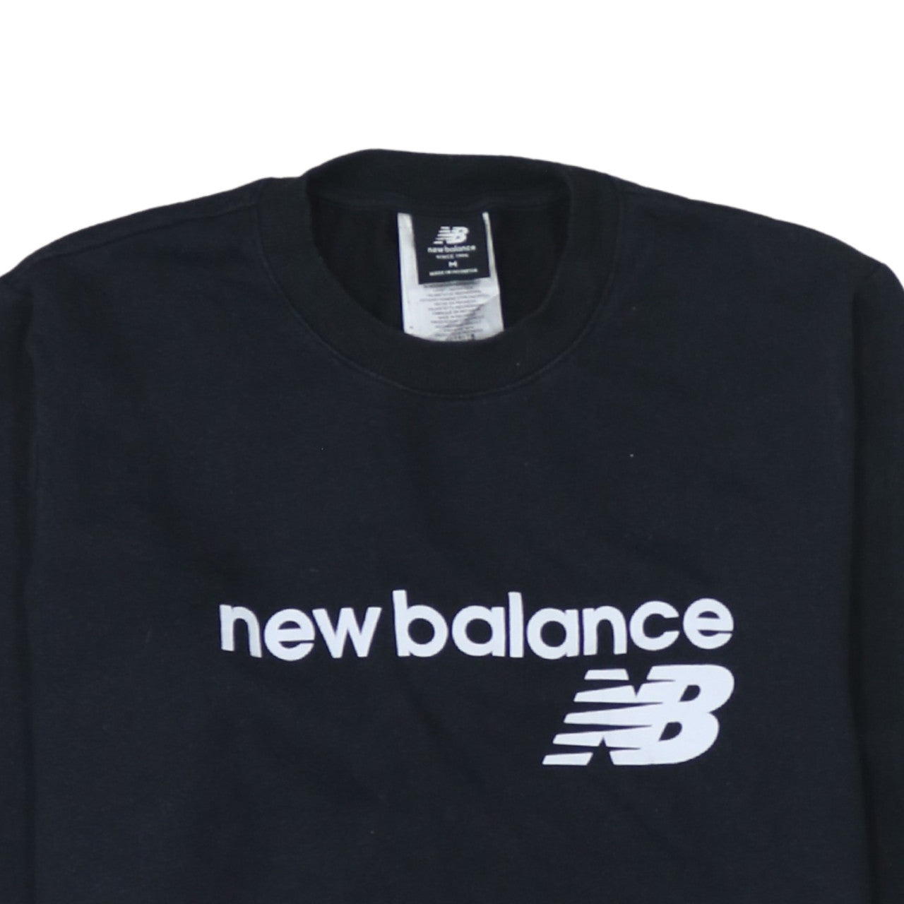 Mens UK Size M New Balance Black Pullover Sweatshirt