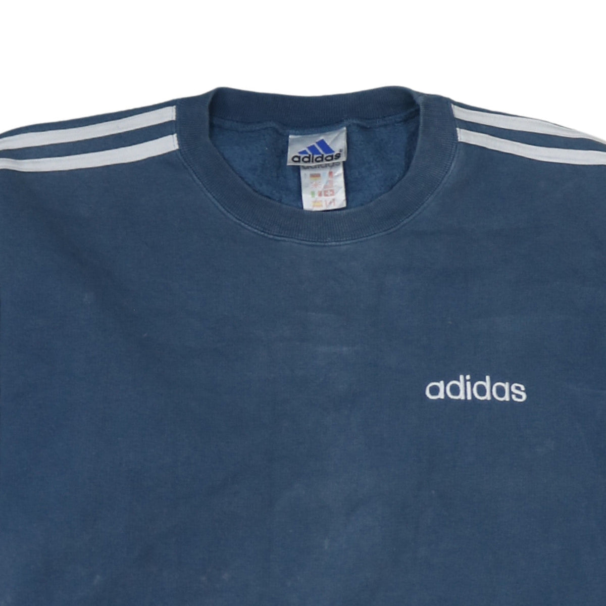 Mens UK Size L adidas Blue Pullover Sweatshirt