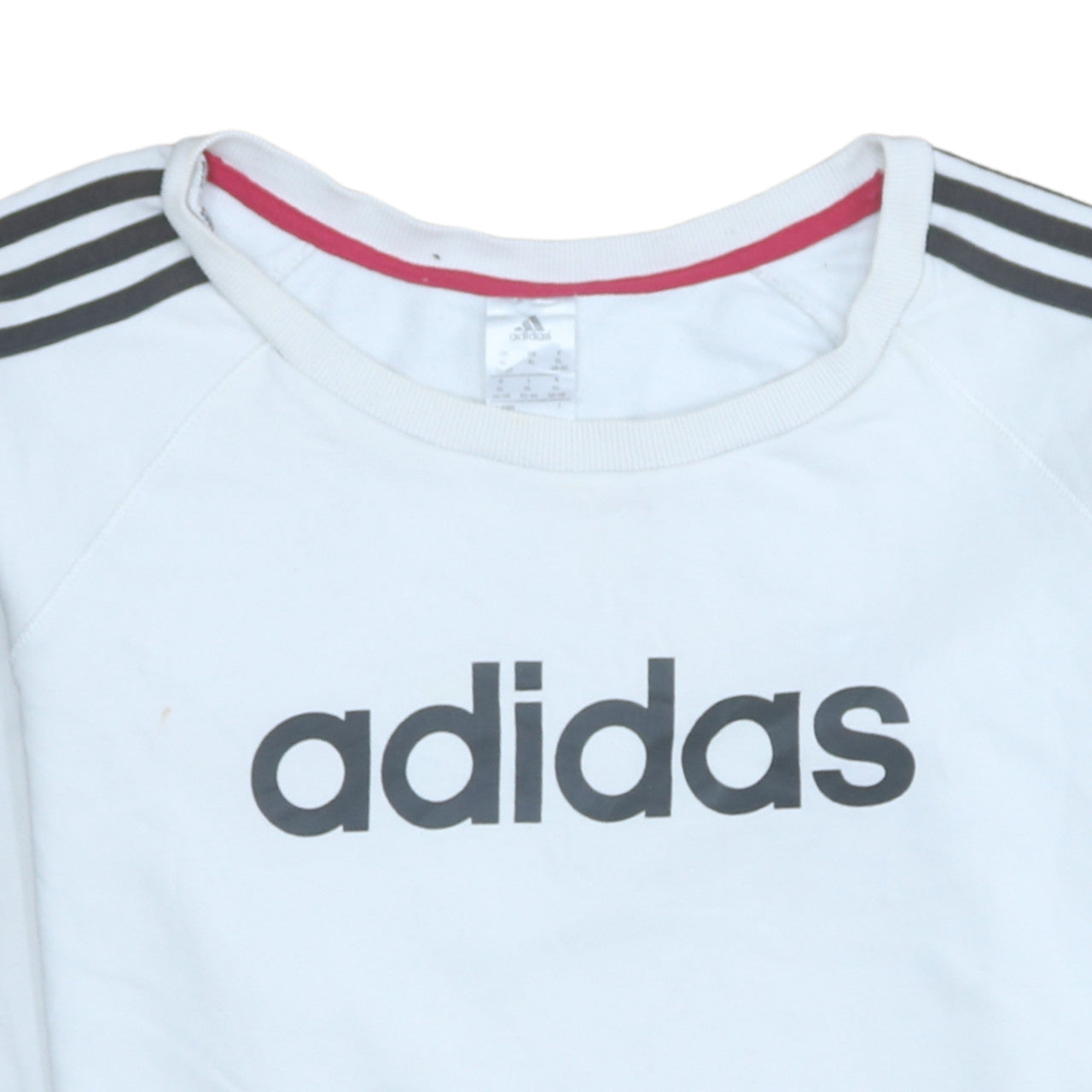 Womens UK Size XL adidas White Pullover Sweatshirt