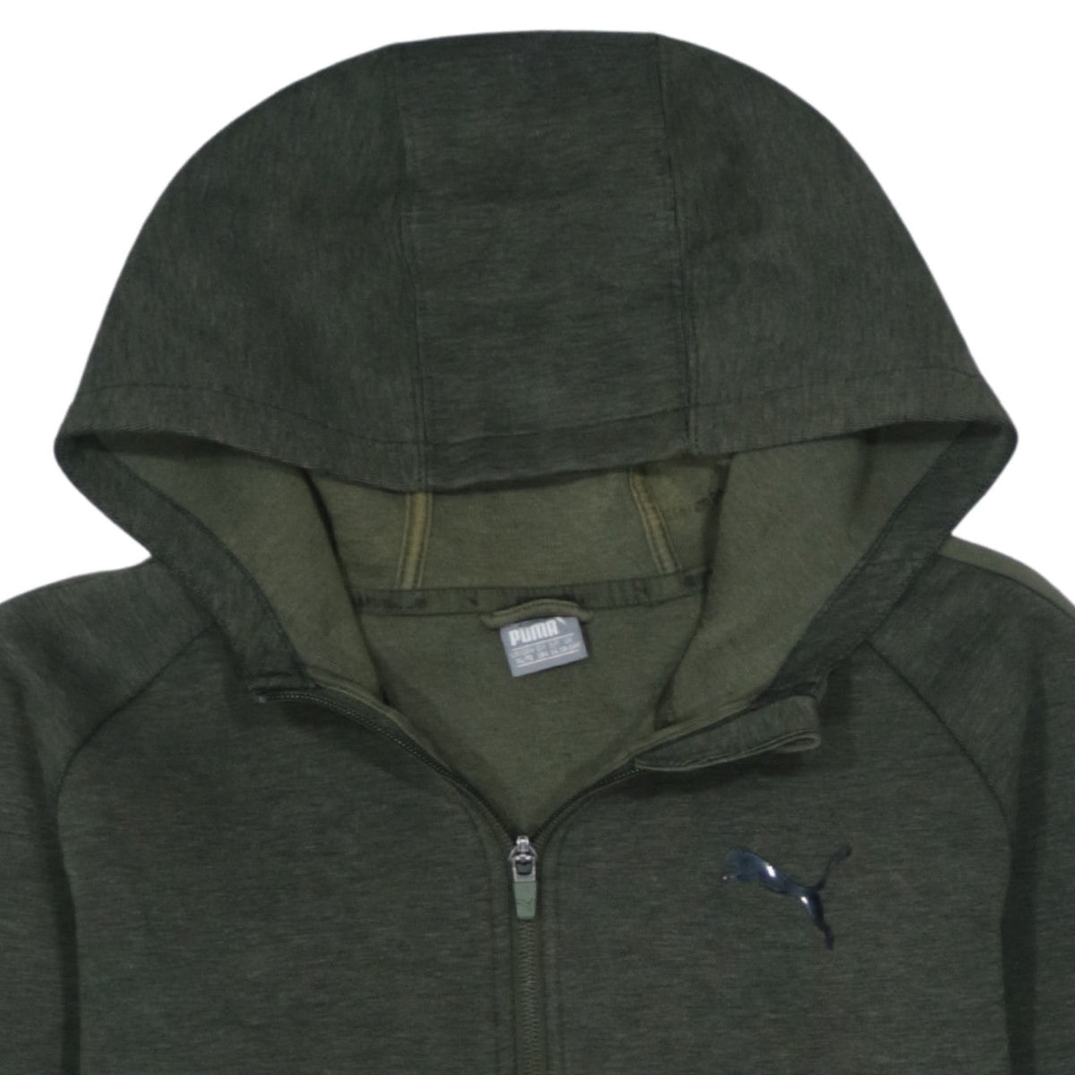 Additional view of Puma boys’ green full zip hoodie 14 years hooded sweatshirt