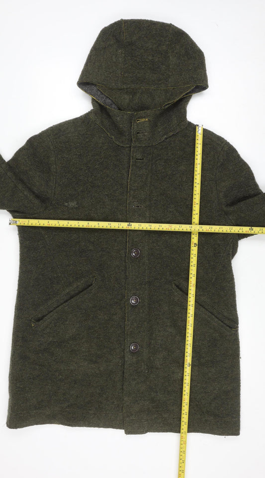 Mens UK Size 2XL Ganesh Green Overcoat
