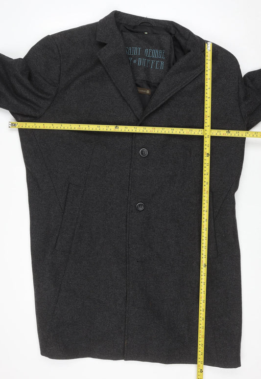 Mens UK Size 2XL Saint George by Duffer Grey Overcoat