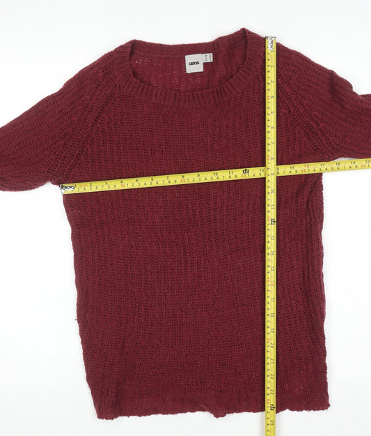 Womens UK Size 10 ASOS Red Pullover Jumper