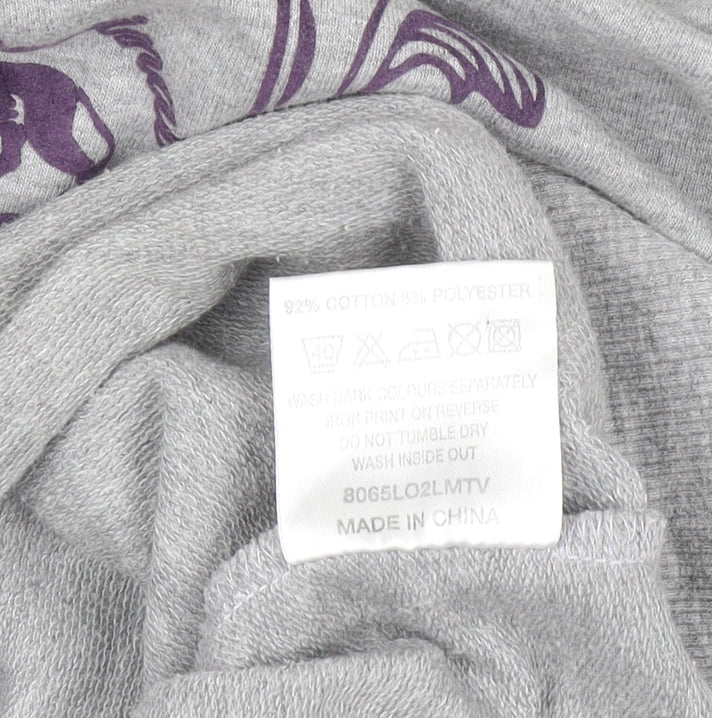 Boys UK Size 8 Years Lonsdale Grey Pullover Hoodie