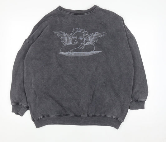 Womens UK Size S Motel Grey Pullover Sweatshirt