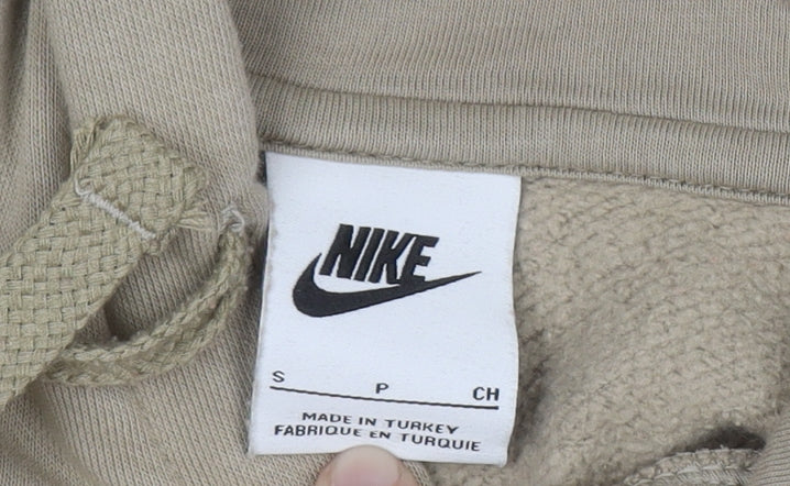 Mens UK Size S Nike Beige Pullover Hoodie