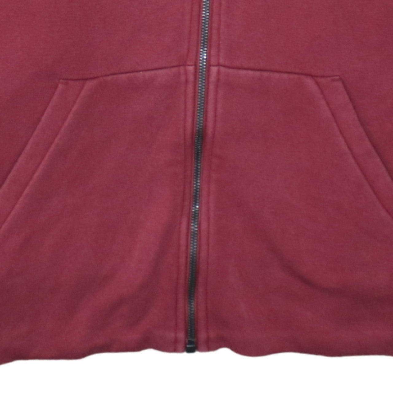 Mens UK Size XL adidas Red Full Zip Hoodie