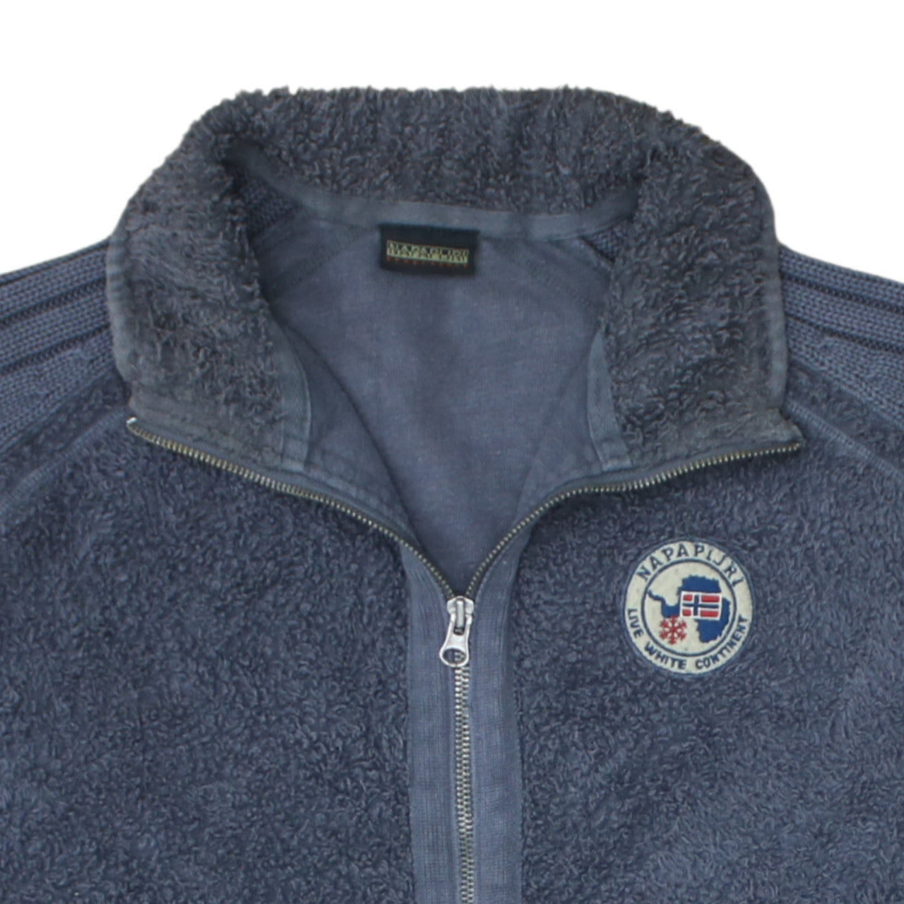 Mens UK Size M Napapijri Blue Full Zip Sweatshirt