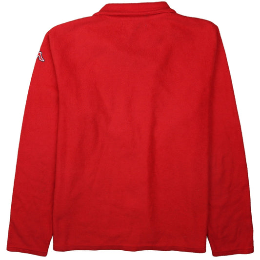 Womens UK Size XL Kappa Red Full Zip Sweatshirt