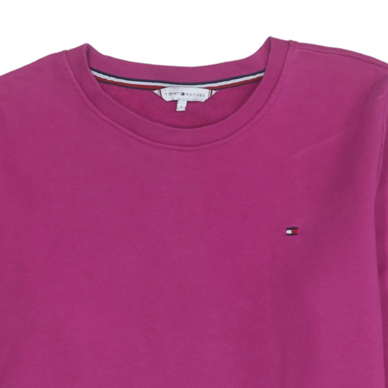 Womens UK Size S Tommy Hilfiger Pink Pullover Sweatshirt