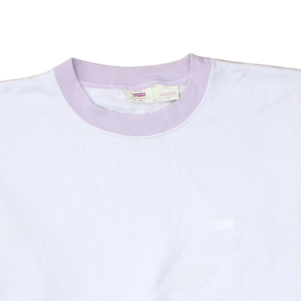 Womens UK Size M Levi's White Pullover Sweatshirt