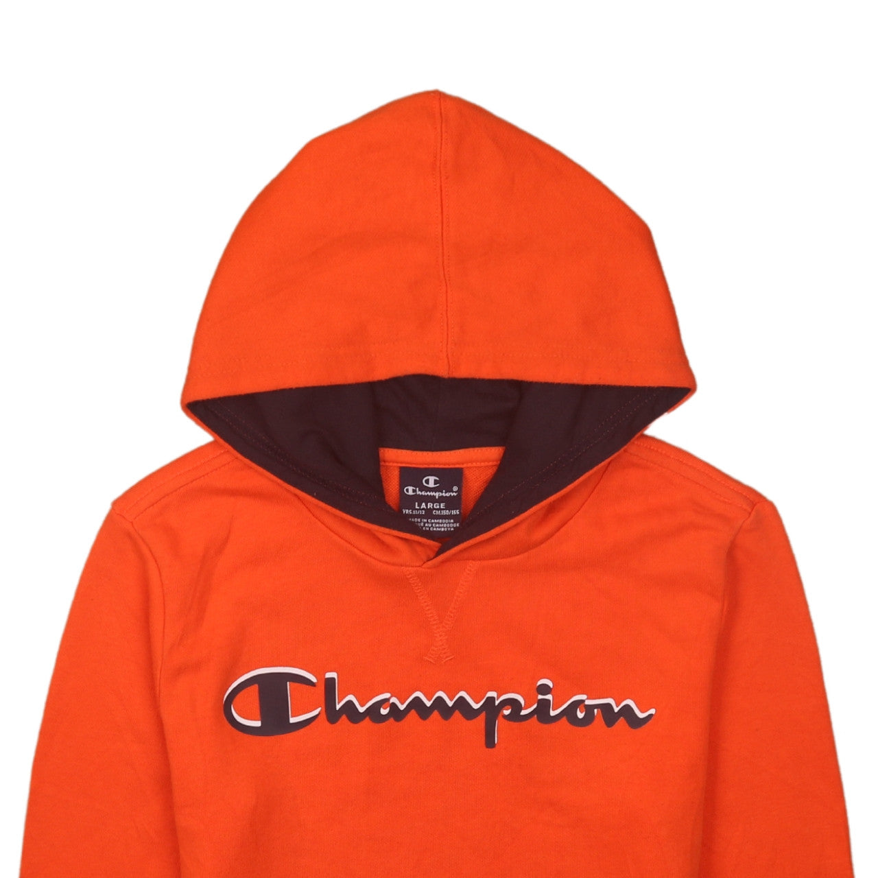 Boys UK Size 11-12 Years Champion Orange Pullover Hoodie