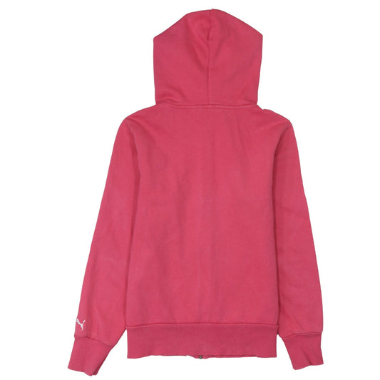 Womens UK Size 10 PUMA Pink Full Zip Hoodie