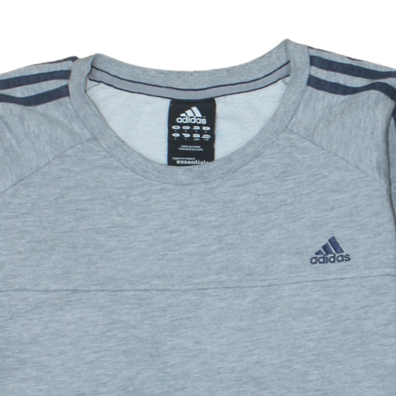 Mens UK Size L adidas Grey Pullover Sweatshirt