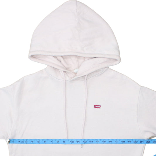 Mens UK Size S Levi's White Pullover Hoodie