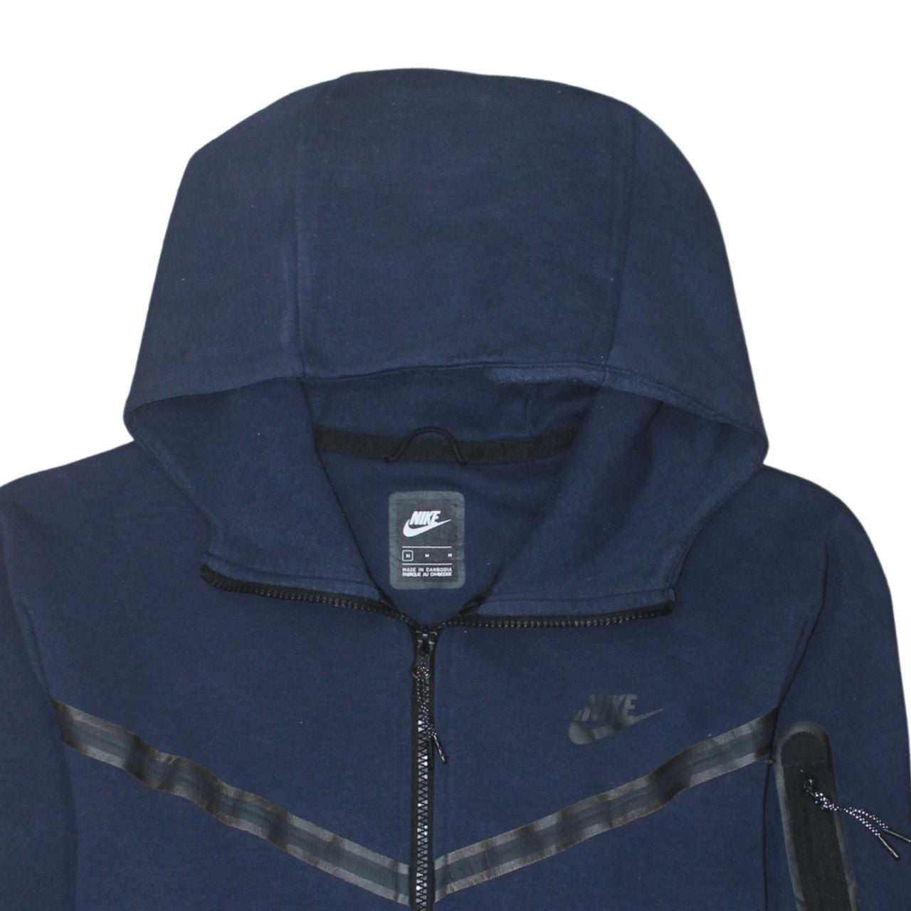 Mens UK Size M Nike Blue Full Zip Hoodie
