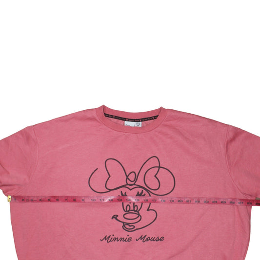 Womens UK Size XL Disney Pink Pullover Sweatshirt