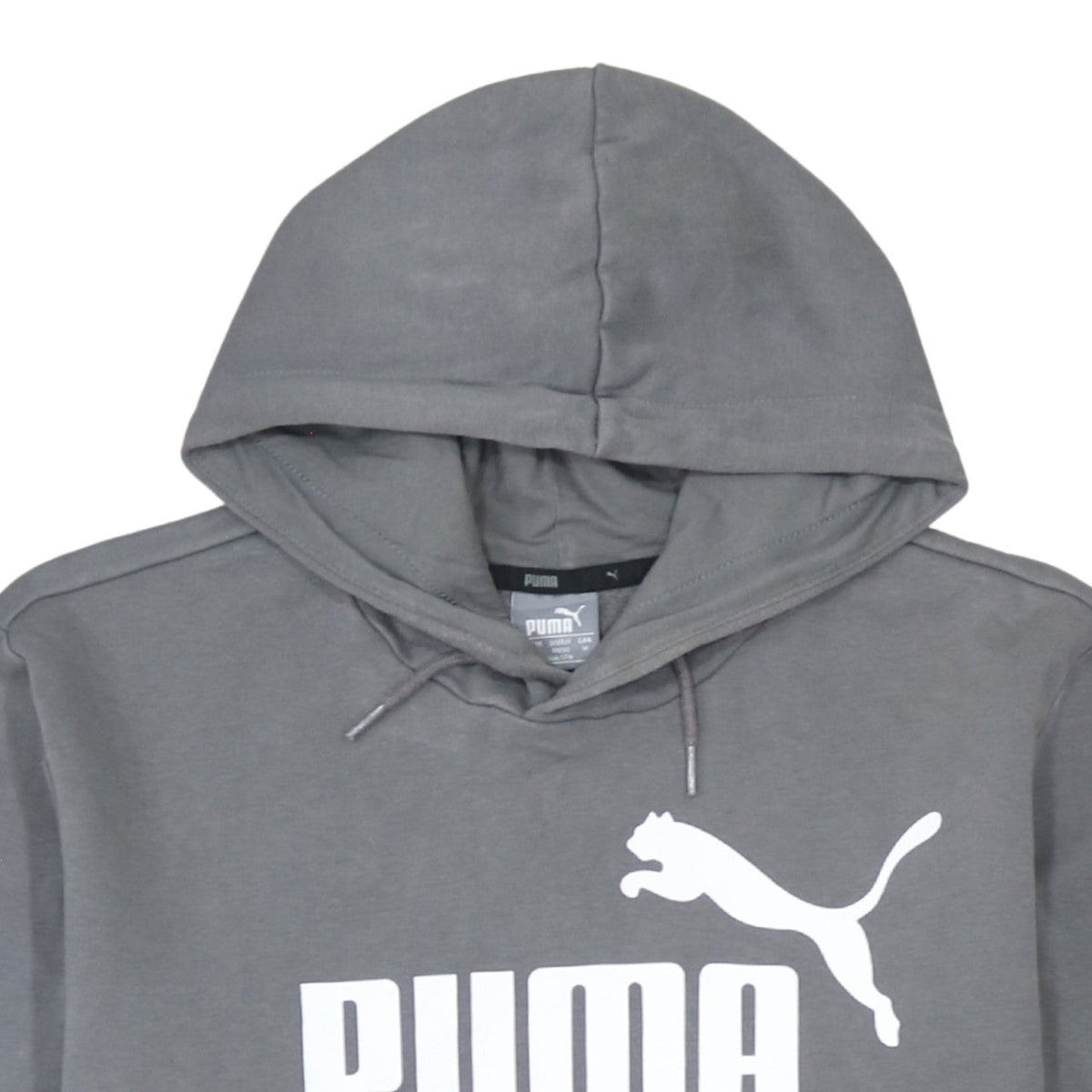Mens UK Size M PUMA Grey Pullover Hoodie
