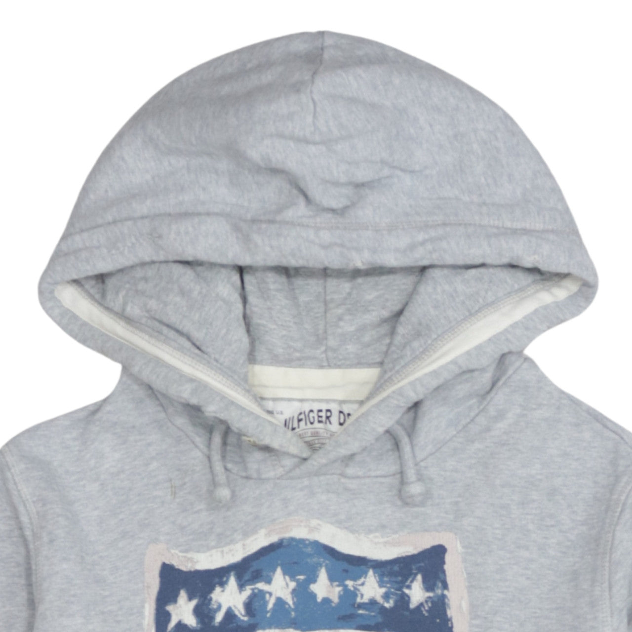 Mens UK Size M Hilfiger Denim Grey Pullover Hoodie