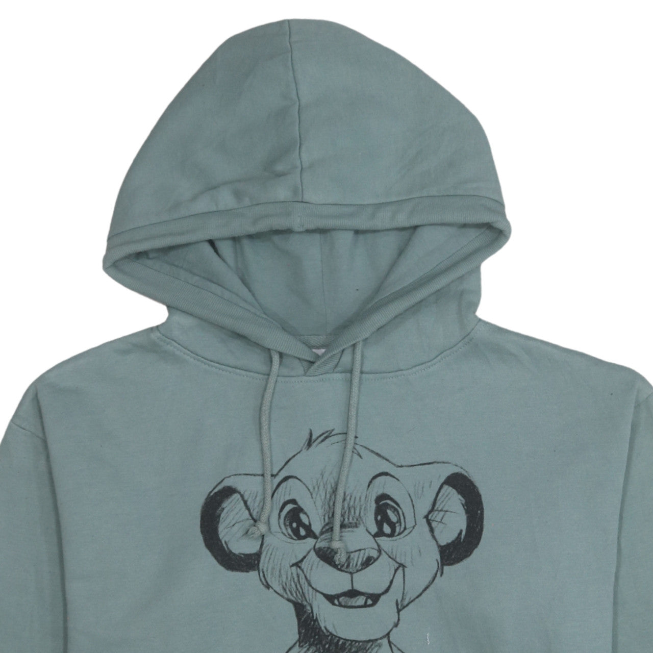 Womens UK Size 10 Disney Green Pullover Hoodie
