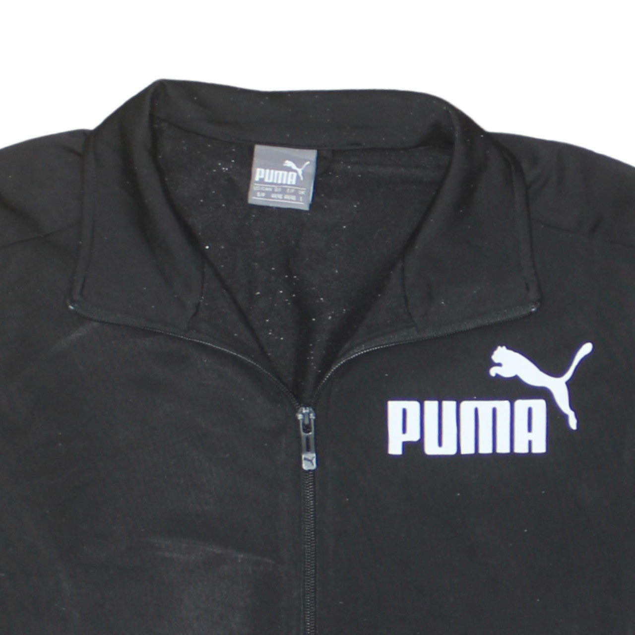 Mens UK Size S PUMA Black Full Zip Sweatshirt