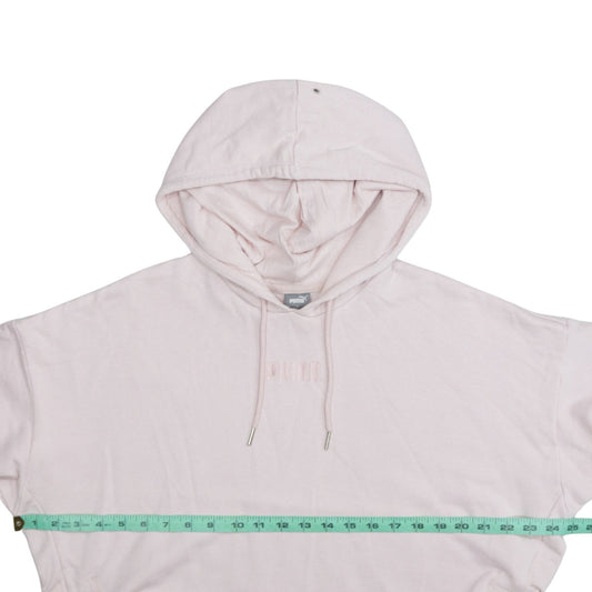 Womens UK Size M PUMA Pink Pullover Hoodie