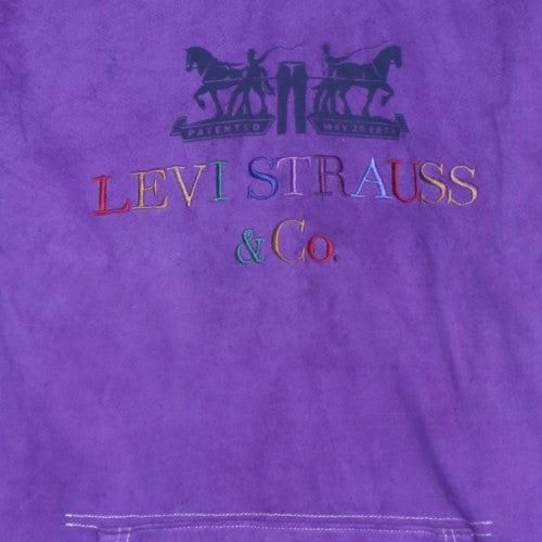 Mens UK Size XS Levi's Purple Pullover Hoodie