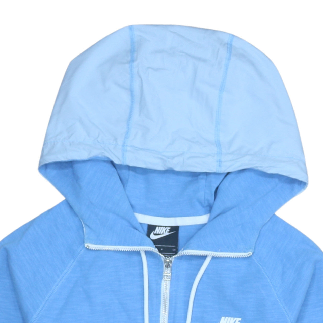 Mens UK Size S Nike Blue Full Zip Hoodie
