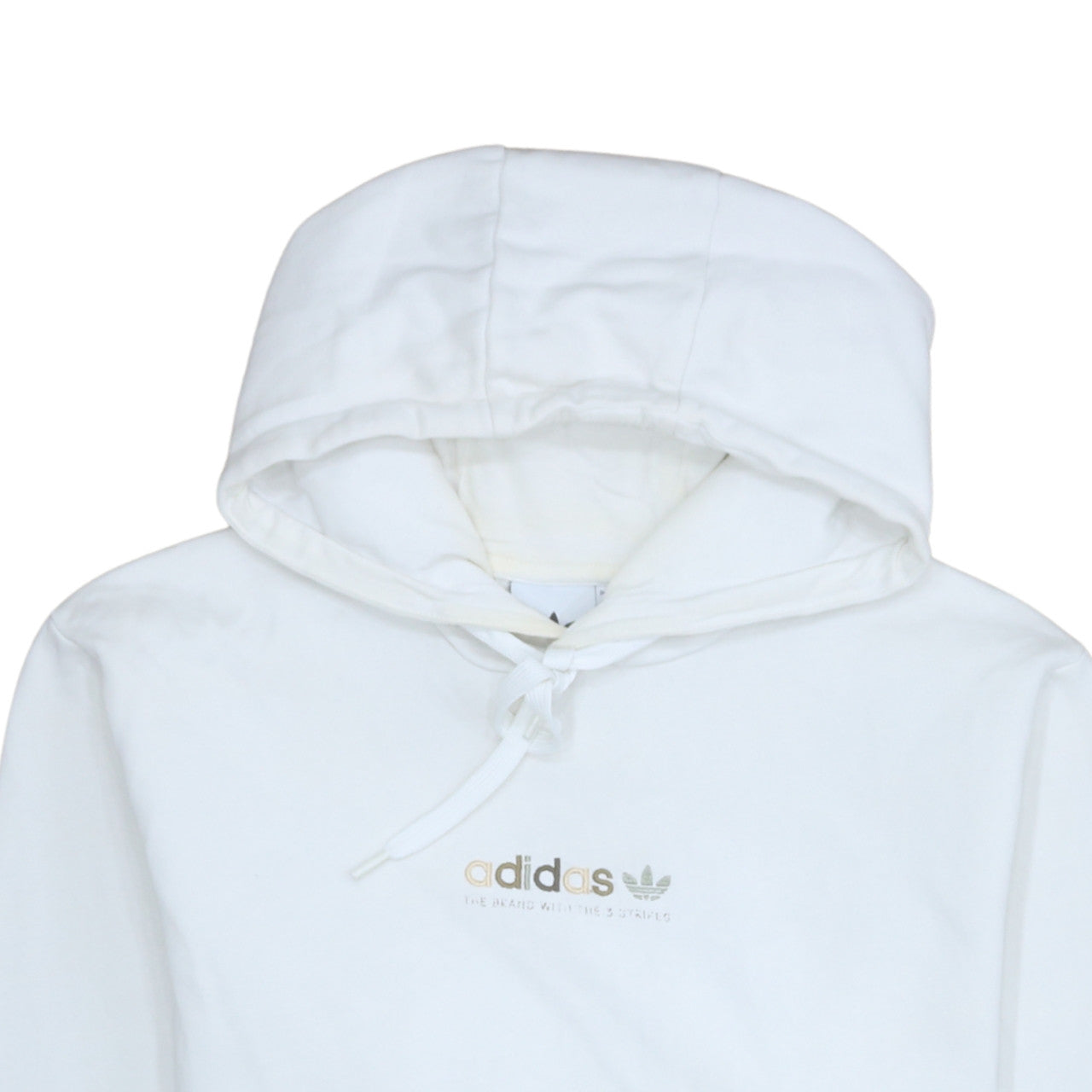 Womens UK Size L adidas White Pullover Hoodie