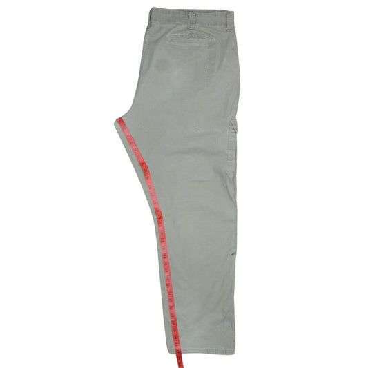 Wrangler Men's Beige Cargo Trousers 42W 32L Relaxed Fit Cotton