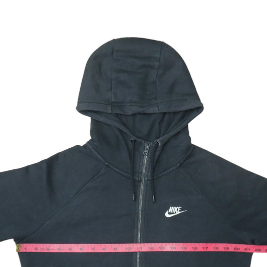 Mens UK Size M Nike Black Full Zip Hoodie