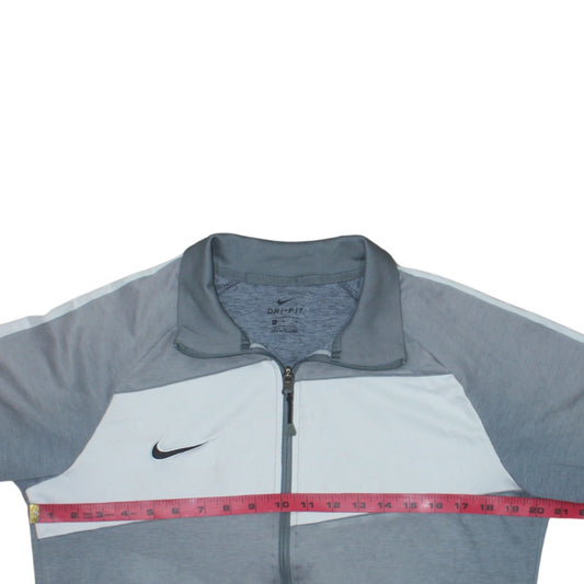 Mens UK Size M Nike Grey Full Zip Sweatshirt
