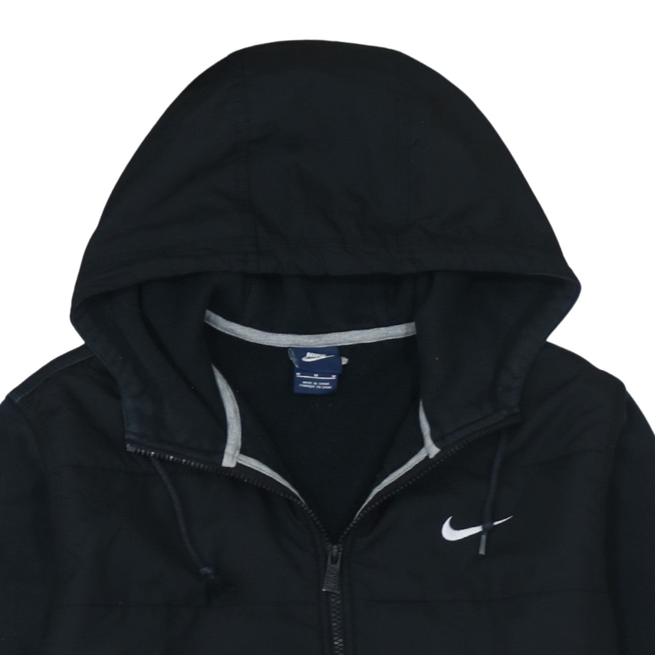 Mens UK Size M Nike Black Full Zip Hoodie